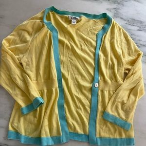 Lilly Pulitzer yellow cardigan